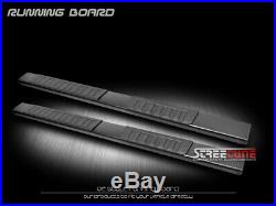 For 07-18 Silverado Ext/Double Cab 6Aluminum Black Side Step Running Boards