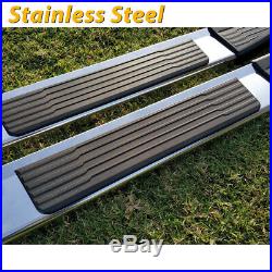 For 07-18 Silverado/Sierra Double Cab 6 Running Board Nerf Bar Side Step S/S S