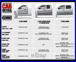 For 07-18 Silverado/Sierra Reg Cab 4 Hd Blk Side Step Nerf Bars Running Boards