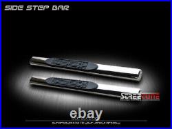 For 07-18 Silverado/Sierra Reg Cab 4 Oval Chrome Side Step Bars Running Boards