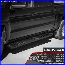 For 07-19 Chevy Silverado GMC Sierra Crew Cab 6 Side Step Bar Running Boards