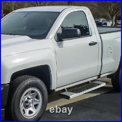 For 07-19 Chevy Silverado Regular Cab 6.75 Side Step Nerf Bar Running Boards