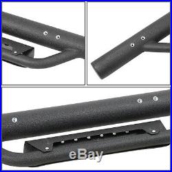 For 07-19 Silverado Sierra 1500 2500hd Pair Crew Cab Running Board Nerf Step Bar