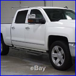 For 07-19 Silverado Sierra 1500 2500hd Pair Crew Cab Running Board Nerf Step Bar