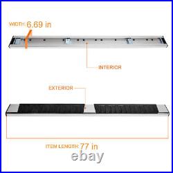 For 07-19 Silverado/Sierra 2500 3500HD Ext Cab 6.69 Step Nerf Bar Running Board