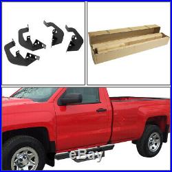 For 07-19 Silverado Sierra 3 Regular Cab L-bar Step Nerf Bar Running Boards