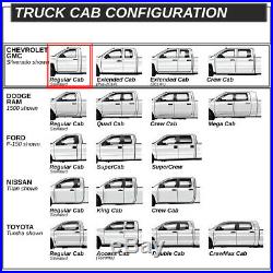 For 07-19 Silverado Sierra 6 Regular Cab Flat Side Step Nerf Bar Running Board