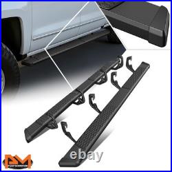 For 07-19 Silverado/Sierra Crew Cab 5.5 Honeycomb Step Pad Running Boards Black