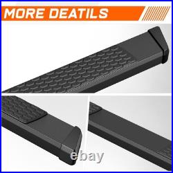 For 07-19 Silverado/Sierra Crew Cab 5.5 Honeycomb Step Pad Running Boards Black