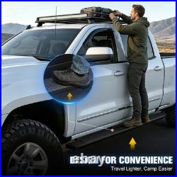 For 07-19 Silverado/Sierra Crew Cab 5.5 Honeycomb Step Pad Running Boards Black For 07-19 Silverado/Sierra Crew Cab 5.5 Honeycomb Step Pad Running Boards Black