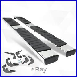 For 07-19 Silverado/Sierra Ext Cab 6 Side Step Nerf Bar Running Board Chrome