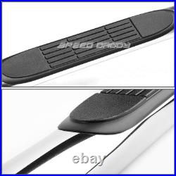 For 07-19 Silverado Sierra Ext Cab Stainless 3 Side Step Nerf Bar Running Board