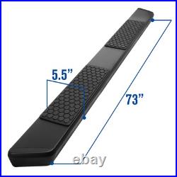 For 07-19 Silverado Sierra Extended Cab 5.5 Black Side Step Bar Running Boards