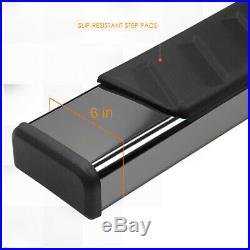 For 07-19 Silverado/Sierra Extended Cab 5Side Step Nerf Bar Running Board Black
