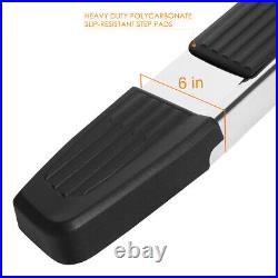 For 07-19 Silverado/Sierra Standard Cab 6 Step Pad Side Nerf Bar Running Boards