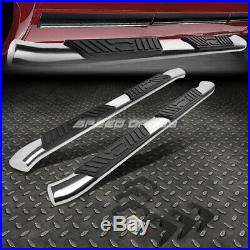 For 07-19 Silverado/sierra Ext 5 Chrome Curved Oval Step Nerf Bar Running Board