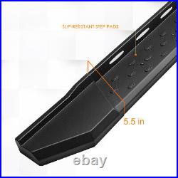 For 07-20 Silverado/Sierra Ext Cab 5.5 Side Step Nerf Bar Running Board Black