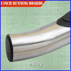 For 09-17 CHEVY TRAVERSE/GMC ACADIA 3 Running Board Side Step Nerf Bar Oval S/S