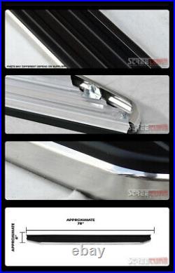 For 09-18 Traverse 6 Aluminum Stainless Black/Chrome Trim Step Running Board Vp