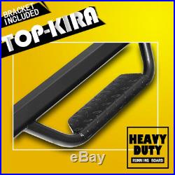 For 14-18 Chevy Silverado Double Cab 3 Nerf Bar Running Board Side Step BLK BD