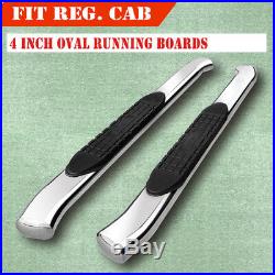 For 14-18 Chevy Silverado Regular Cab 4Running Board Side Step Nerf Bar Curved