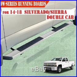 For 14-18 SILVERADO/SIERRA Double Cab 5.5 Side Step Nerf Bar Running Board DW