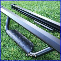 For 15-18 Colorado/Canyon Crew Cab 3 Running Board Nerf Bar Side Step BLK BD
