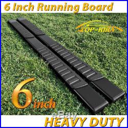 For 15-19 Colorado/Canyon Crew Cab 6 Running Boards Side Steps Nerf Bar BLK H