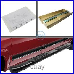 For 15-20 Colorado Canyon Crew Cab 4-Door 4 Curved Oval Step Bar Running Boards