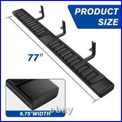 For 15-24 Colorado Canyon Extended Cab 6.75 Steel Side Step Bar Running Board
