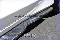 For 16-Up Chevrolet Camaro R Style Carbon Fiber Side Skirts Extension Lower Lip