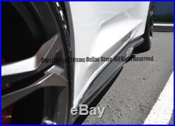 For 16-Up Chevrolet Camaro R Style Carbon Fiber Side Skirts Extension Lower Lip