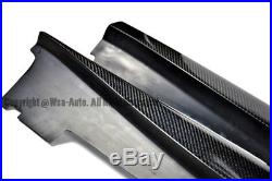 For 16-Up Chevrolet Camaro SS V8 R Style Carbon Fiber Front Lip With Side Skirts