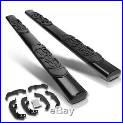 For 19-20 Chevy Silverado Ext Cab 6 Oval Side Step Nerf Bar Running Board Black