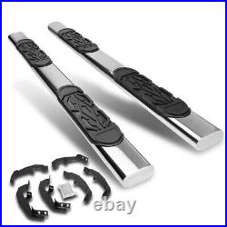 For 19-21 Chevy Silverado Ext Cab 6Oval Side Step Nerf Bar Running Board Chrome