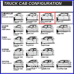 For 19-21 Chevy Silverado Gmc Sierra Ext Cab 6 Pleated Step Bar Running Board