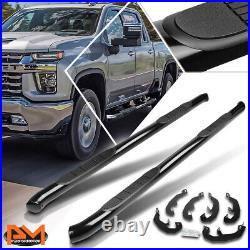 For 19-21 Silverado/Sierra Crew Cab 3 Side Step Nerf Bar Running Board Black