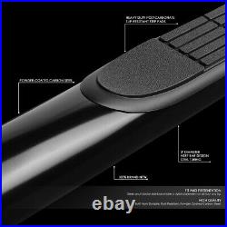 For 19-21 Silverado Sierra Crew Cab 3od Side Step Nerf Bar Running Board Black