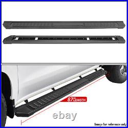 For 19-24 Silverado Sierra 1500 2500/3500HD Crew Cab Black 6Flat Running Boards