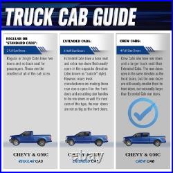 For 19-25 Silverado Sierra 1500 2500 3500HD Crew Cab Side Step Bar Running Board