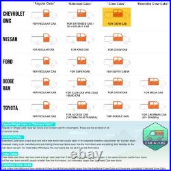 For 19-25 Silverado/Sierra Crew Cab 6 Aluminum Side Step Bar Running Boards