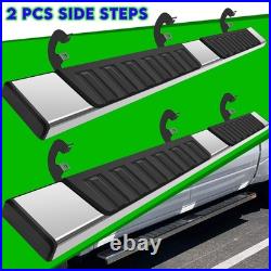 For 19-26 Silverado 1500 Double Cab 6 Nerf Bar Running Boards SS Side Step H