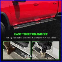 For 19-26 Silverado 1500 Double Cab 6 Nerf Bar Running Boards SS Side Step H