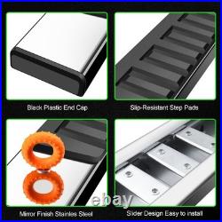 For 19-26 Silverado 1500 Double Cab 6 Nerf Bar Running Boards SS Side Step H