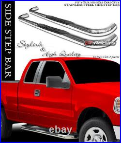For 1982-2003 Chevy S10/Sonoma Ext Cab 3 Chrome Ss Side Step Bars Running Board