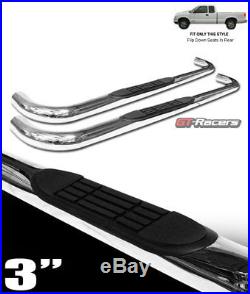 For 1982-2003 Chevy S10/sonoma Ext Cab 3 Chrome Ss Side Step Bars Running Board