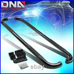 For 2000-2019 Silverado Sierra Extended Cab 3 Step Nerf Bar Running Board Black