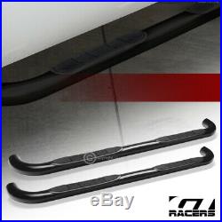 For 2004-2012 Chevy Colorado/GMC Canyon Extended 3 Side Step Nerf Bars Hd Black