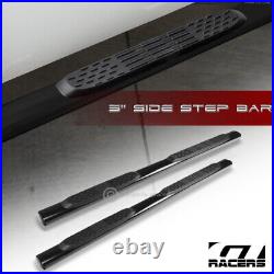 For 2004-2012 Colorado Crew Cab 5 Oval Black Side Step Nerf Bars Running Boards