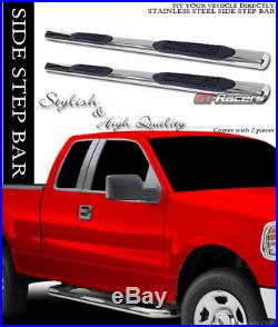 For 2004-2012 Colorado/canyon Crew 4 Oval Chrome Side Step Bars Running Boards